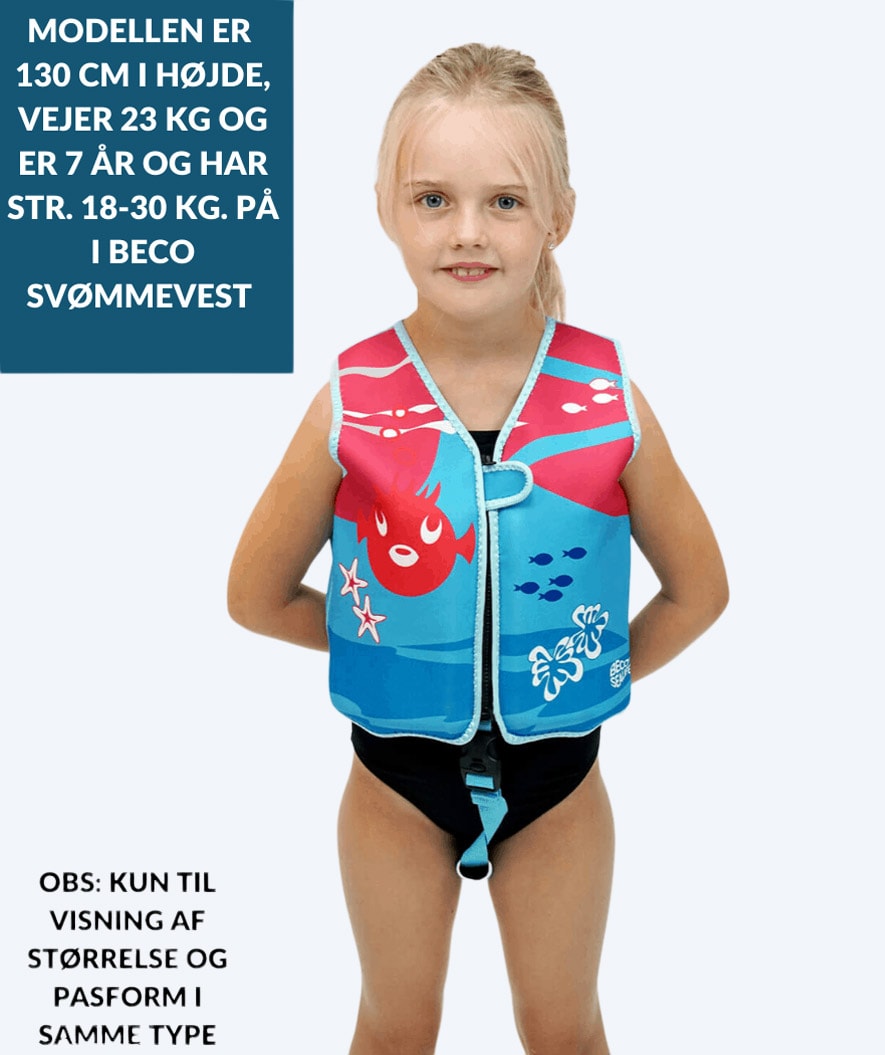 Beco rettungswesten für Kinder (1-6 Jahre) - Sealife - Hellblau/Grün